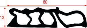 ПРОКЛАДКА РАМЫ ДУХОВКИ, 825 ММ RATIONAL 5105.1026P