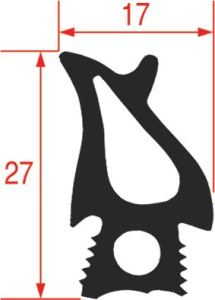 УПЛОТНЕНИЕ ДВЕРИ ДЛЯ МОДЕЛИ SCC/CM202 20.00.399P