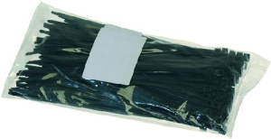 ЗАЖИМ ЧЕРНЫЙ 4.8X200 ММ - 100 ШТУК