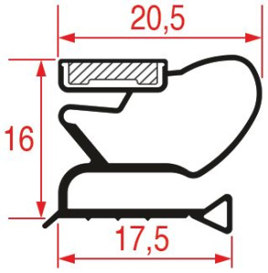 УПЛОТНИТЕЛЬ ПОД ПАНЕЛЬ 1450Х610 ММ