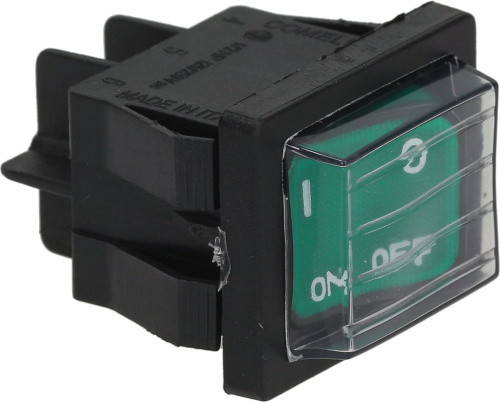 1319935. ЗЕЛЕНЫЙ ДВУХПОЛЮСНЫЙ ВЫКЛЮЧАТЕЛЬ 15А 250В