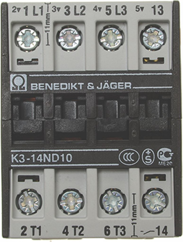 3446510. КОНТАКТОР BENEDIKT/JAGER K3-14ND10