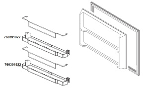 ВЕРХНЯЯ ПОЛКА ДВЕРИ SMEG 760391922
