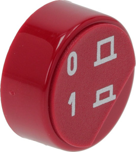 КРАСНАЯ КРУГЛАЯ КНОПКА 0-1