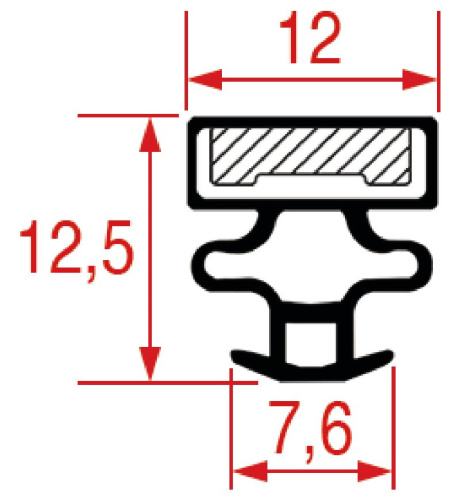 3186824. УПЛОТНИТЕЛЬ ВСТАВНОЙ 1024 - 2200 ММ