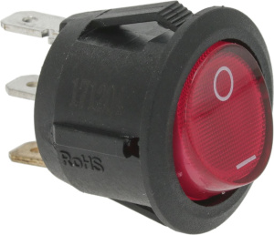 ОДНОПОЛЮСНЫЙ ВЫКЛЮЧАТЕЛЬ КРАСНЫЙ