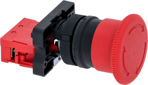 КНОПКА КРАСНАЯ ГРИБОВИДНАЯ