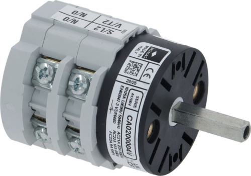 35438749. ПЕРЕКЛЮЧАТЕЛЬ СЕЛЕКТОРНЫЙ 0-1 ПОЗИЦИИ 20А 600В SPAZIALE 02620