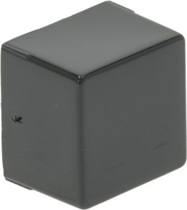 КНОПКА КВАДРАТНАЯ ЧЕРНАЯ 23X23 ММ
