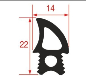 УПЛОТНИТЕЛЬ ДЛЯ ДВЕРИ ПЕЧИ VENIX (1M)
