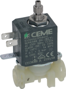 КЛАПАН ЭЛЕКТРОМАГНИТНЫЙ CEME 3-ХОДОВОЙ 230В DE LONGHI 5213218251