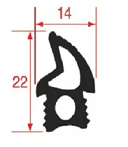 УПЛОТНИТЕЛЬ ДВЕРИ ДЛЯ ПЕЧИ UNOX KGN1392C