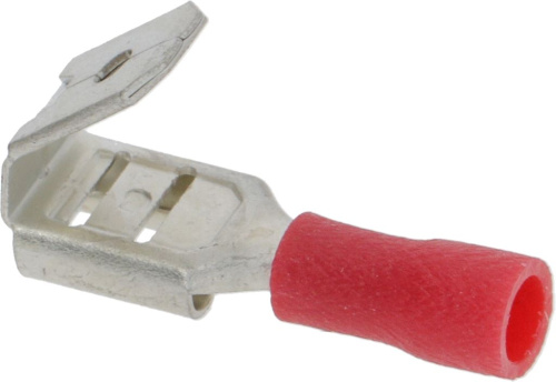 3051110. КЛЕММА F 6,3Х0,8 ММ, КРАСНАЯ - УПАКОВКА 100 ШТ