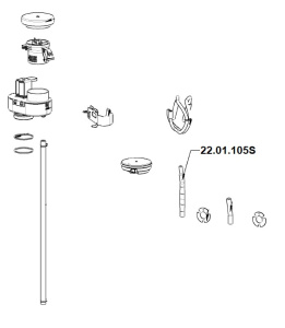 ПАТРУБОК ВНУТРЕННИЙ ДАТЧИКА ДИФФЕРЕНЦИАЛЬНОГО ДАВЛЕНИЯ RATIONAL 22.01.105S