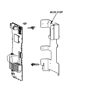 ОСНОВАНИЕ МОНТАЖНОЕ ПЛАТЫ УПРАВЛЕНИЯ RATIONAL 40.03.312P