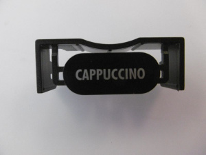 КНОПКА ЧЕРНАЯ С НАНЕСЕНИЕМ, КАПУЧИНО