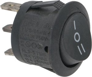 ПЕРЕКЛЮЧАТЕЛЬ ЧЕРНЫЙ ОДНОПОЛЮСНЫЙ 10А 250В