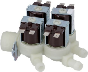 КЛАПАН ЧЕТЫРЕХХОДОВОЙ ВОДЯНОЙ ЭЛЕКТРОМАГНИТНЫЙ 230 В