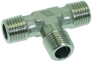 Т-ОБРАЗНЫЙ НИКЕЛИРОВАННЫЙ ФИТИНГ Ø 1/4"M-1/4"M-1/4"M