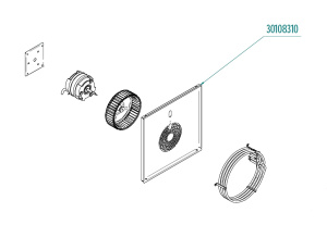 ЗАДНЯЯ СТЕНКА КАМЕРЫ TECNOEKA 30108310