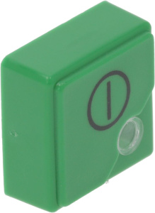 КНОПКА Q6 ЗЕЛЕНАЯ С ШЕЛКОГРАФИЕЙ ON/OFF