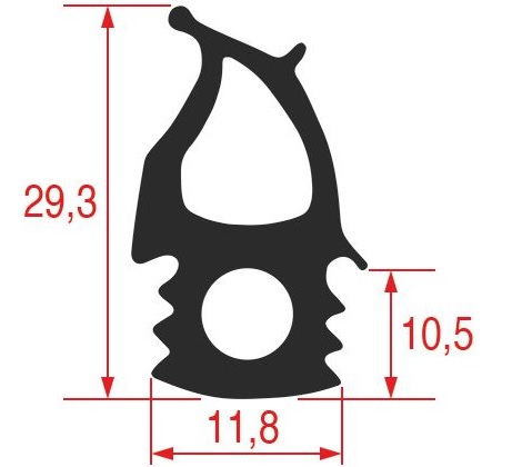 5235426. УПЛОТНИТЕЛЬ ДВЕРИ 510X480 MM ZANUSSI 0CK222