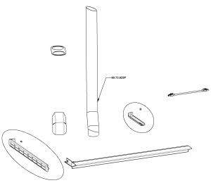 ТРУБА ВЕНТИЛЯЦИОННАЯ COMBI DUO RATIONAL 60.73.823P