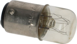 ЛАМПОЧКА ПЕЧИ ИНДИКАТОРНАЯ BA15D 7ВТ 230В