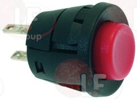 1319163. КРАСНАЯ ОДНОПОЛЮСНАЯ КНОПКА 250В 2A