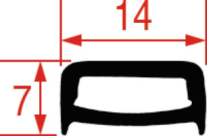 УПЛОТНИТЕЛЬ ДВЕРИ 460X575 MM