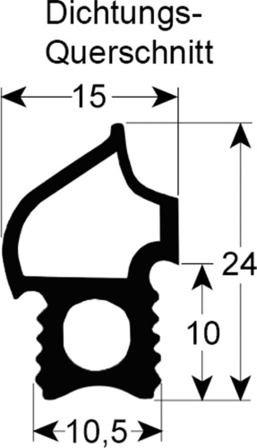 WB522745. DOOR GASKET 20.20 CONVOTHERM 4 CONVOTHERM 7056344