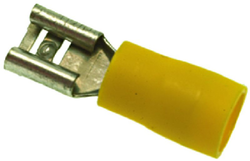 3051106. КАБЕЛЬНАЯ КЛЕММА ЖЕЛТАЯ F 6,3X0,8 MM 100 ШТ