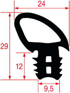 ПРОКЛАДКА ДВЕРЦЫ ДУХОВКИ 640X460 ММ