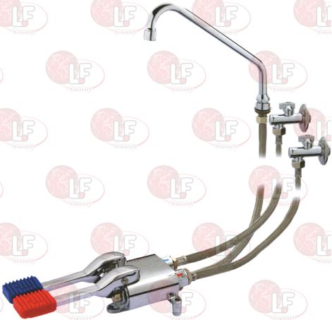 3859006. ПОСТУПАТЕЛЬНЫЙ СМЕСИТЕЛЬ С ДВУМЯ ПЕДАЛЯМИ