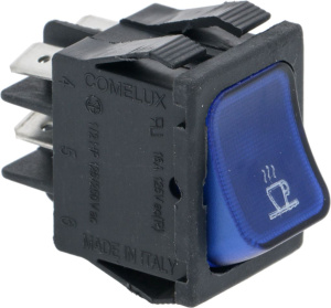 СИНИЙ ДВУХПОЛЮСНЫЙ ВЫКЛЮЧАТЕЛЬ 16А 250В