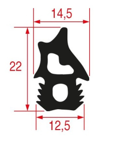 5069698.УПЛОТНИТЕЛЬ ДВЕРИ ДЛЯ ПЕЧИ UNOX KGN1662A
