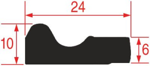 УПЛОТНИТЕЛЬ ДВЕРИ 1500 ММ