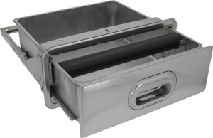 ЯЩИК ДЛЯ КОФЕЙНОЙ ГУЩИ, НЕРЖ. СТАЛЬ