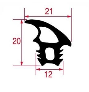 УПЛОТНИТЕЛЬ ДВЕРИ ПЕЧИ 820X670 ММ