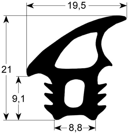 5808591. PROF.GUARNIZIONE SUP-LAT P2000. LAINOX LA99600835