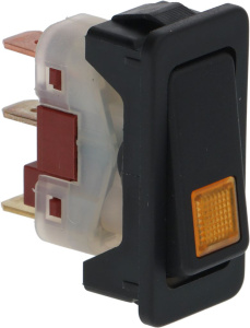 ЧЕРНЫЙ ДВУХПОЛЮСНЫЙ ВЫКЛЮЧАТЕЛЬ 10А 250В