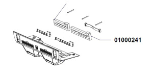 ПОДЛОЖКА ПАНЕЛИ КНОПОЧНОЙ 2 ГРУППЫ NUOVA SIMONELLI 01000241