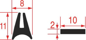 ПРОКЛАДКА ДЛЯ СТЕКЛА ДУХОВКИ LAINOX LAR70042760