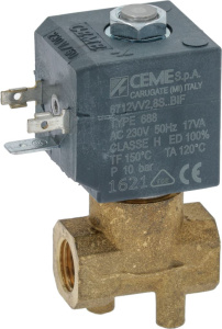 СОЛЕН. КЛАПАН CEME 2-ХОДОВОЙ Ø1/4"F 230В