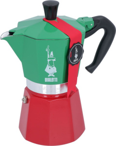 MOKA EXPRESS 6 ЧАШЕК BIALETTI ТРЕХЦВЕТНАЯ