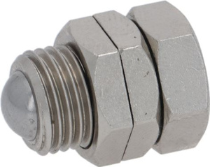 ЗАЩЕЛКА ДВЕРНАЯ НИКЕЛИРОВАННАЯ Ø 13X24 ММ