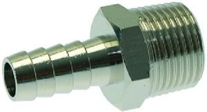 НИКЕЛИРОВАННЫЙ ПАТРУБОК ДЛЯ ШЛАНГА Ø 3/8"M Ø 9