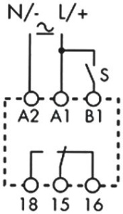 РЕЛЕ С ВЫДЕРЖКОЙ ВРЕМЕНИ 80.41 16A 240В 50/60 ГЦ