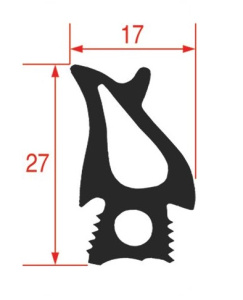 УПЛОТНИТЕЛЬ ДВЕРИ ДЛЯ ПЕЧИ UNOX KGN1663A