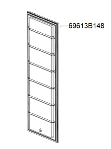 ДВЕРЬ МОРОЗИЛЬНОЙ КАМЕРЫ 1728X538MM SMEG 69613B148